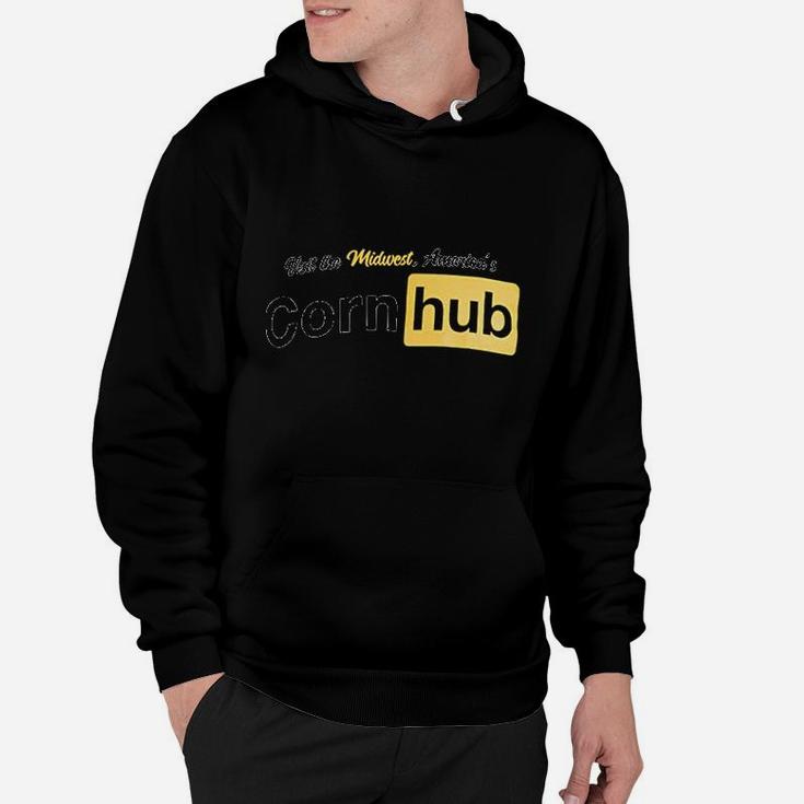 Midwest Americas Cornhub  Funny Corn Hub Bachelor Party Inappropriate Hoodie