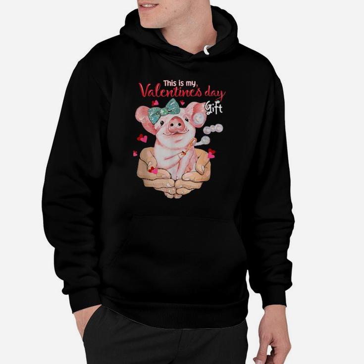 My Pig Is My Valentine Apparel Animals Lover Farm Gifts Hoodie