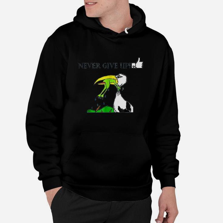 Never Ever Give Up Motivational,Inspirational Hoodie