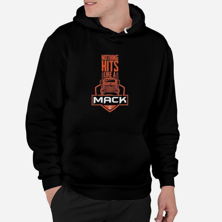 Nothing Hits Like A Mack 52 Football Fans Classic Hoodie