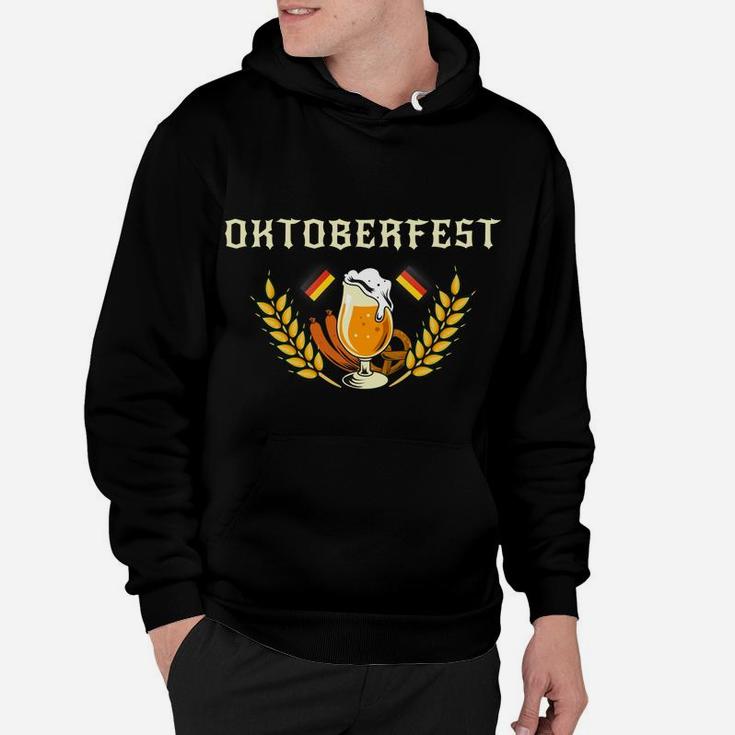 Oktoberfest German Flag Beer Festival Sausage Vintage Retro Sweatshirt Hoodie