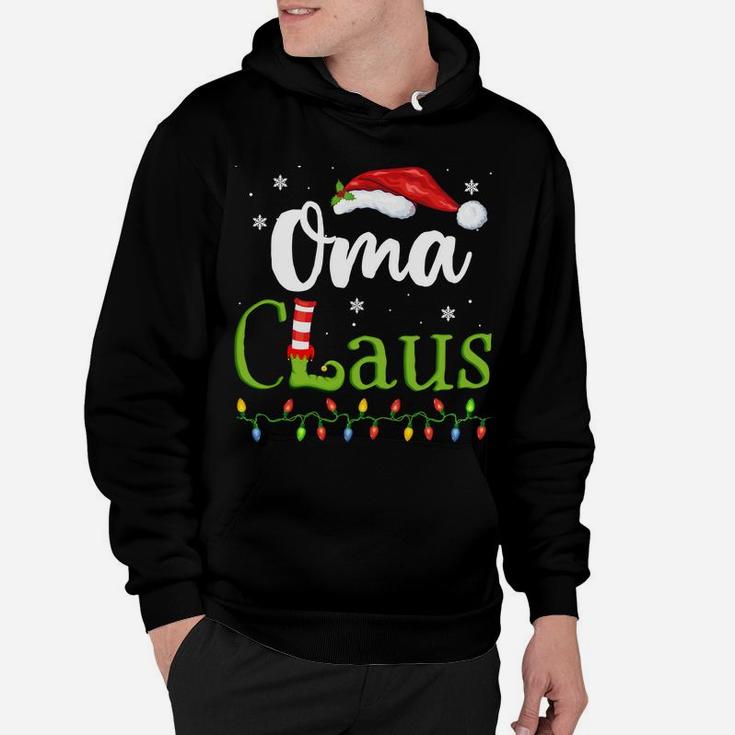 Oma Claus Funny Grandma Santa Pajamas Christmas Gift Idea Hoodie