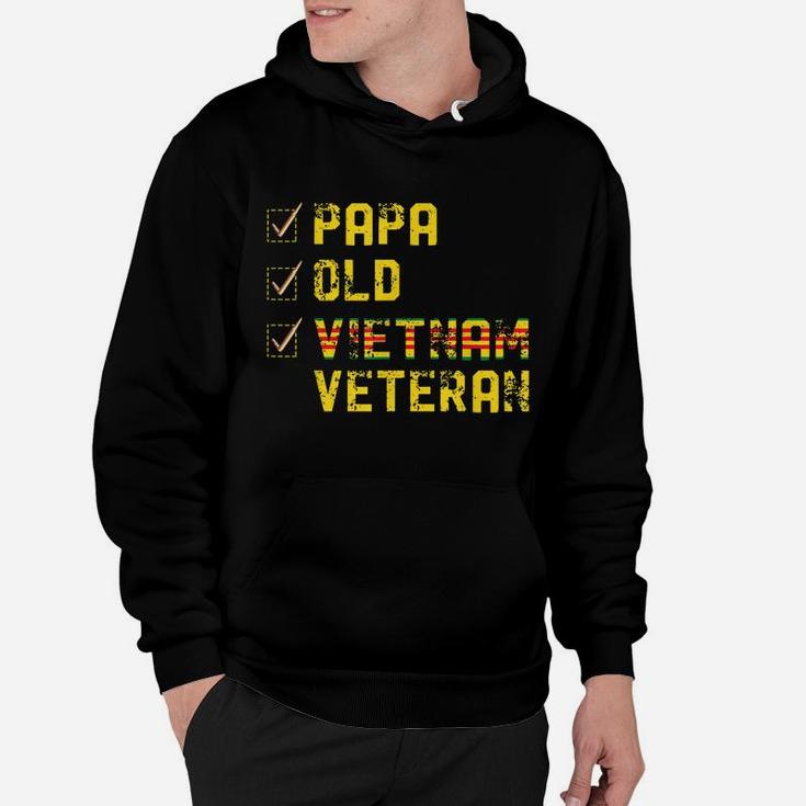 Papa Old Vietnam Veteran S Gifts For Father's Day Hoodie