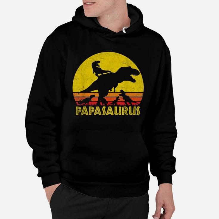 Papasaurus Dinosaur 4 Kids - Fathers Day Funny Gift For Dad Hoodie