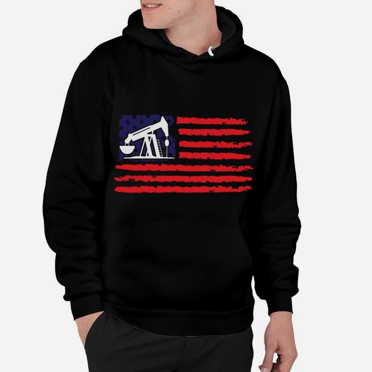 Patriotic Gift For American Roughneck Usa Oil & Gas Industry Hoodie