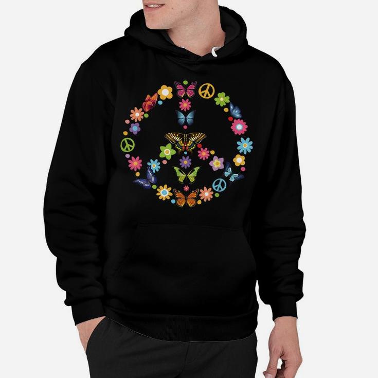 Peace Love Butterflies Just A Girl Who Loves Butterfly Gift Hoodie