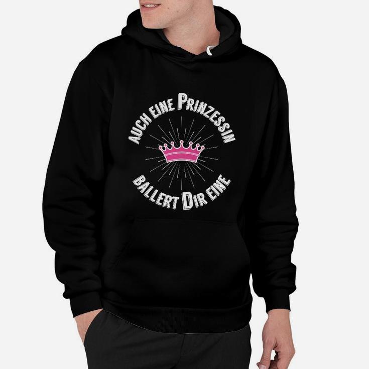 Prinzessin Hoodie mit Spruch, Damen Hoodie mit Kronenmotiv