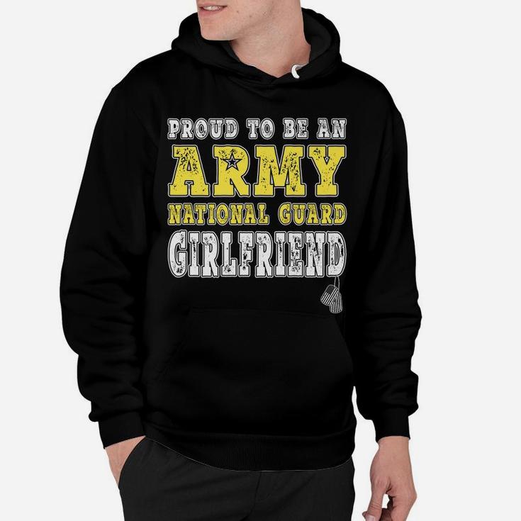 Proud Army National Guard Girlfriend Us Flag Military Couple Hoodie