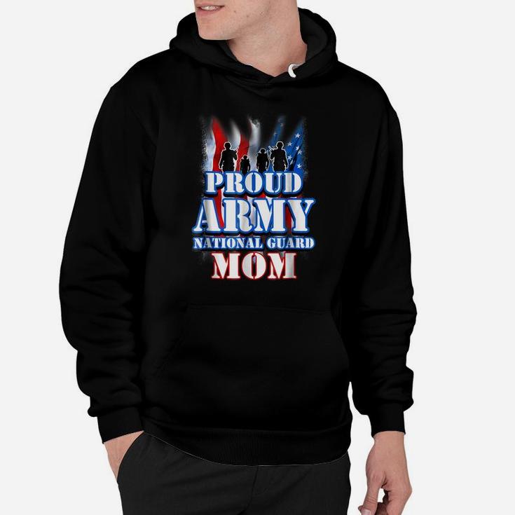 Proud Army National Guard Mom Usa Flag Shirt Mothers Day Hoodie