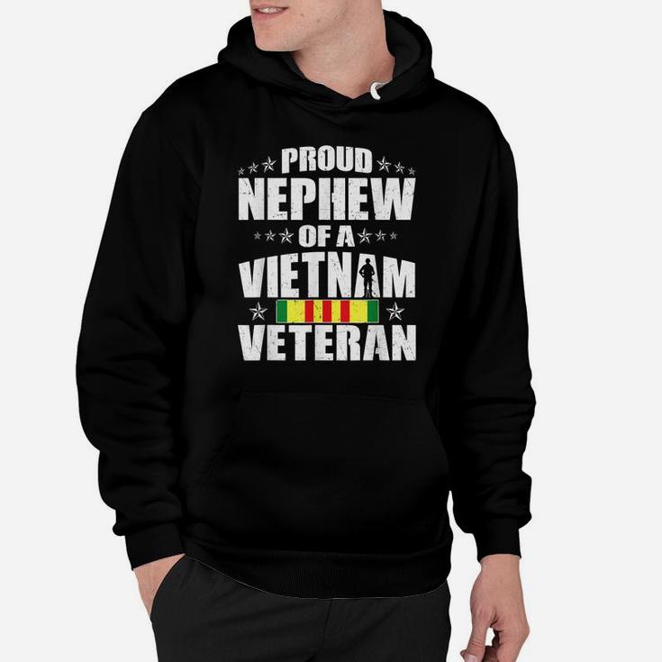 Proud Nephew Of A Vietnam Veteran - Military Veterans Family Hoodie