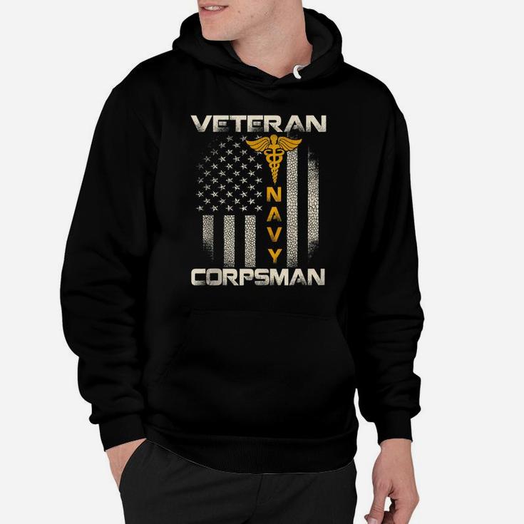 Proud Veteran Navy Corpsman T-Shirt Gifts For Men Hoodie