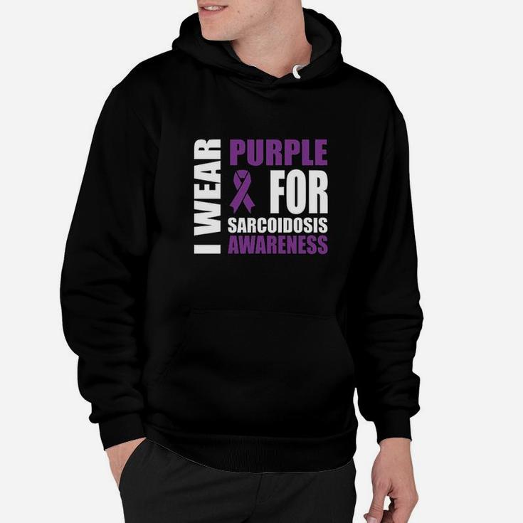 Purple Ribbon Support Hoodie