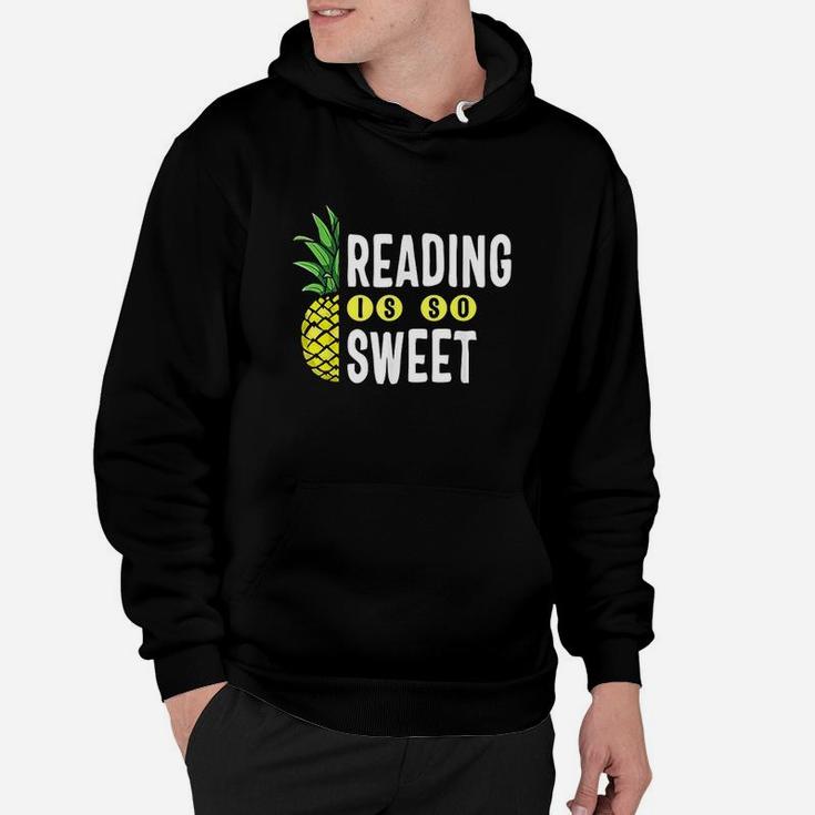 Reading Is Sweet Book Lover Pineapple Hoodie