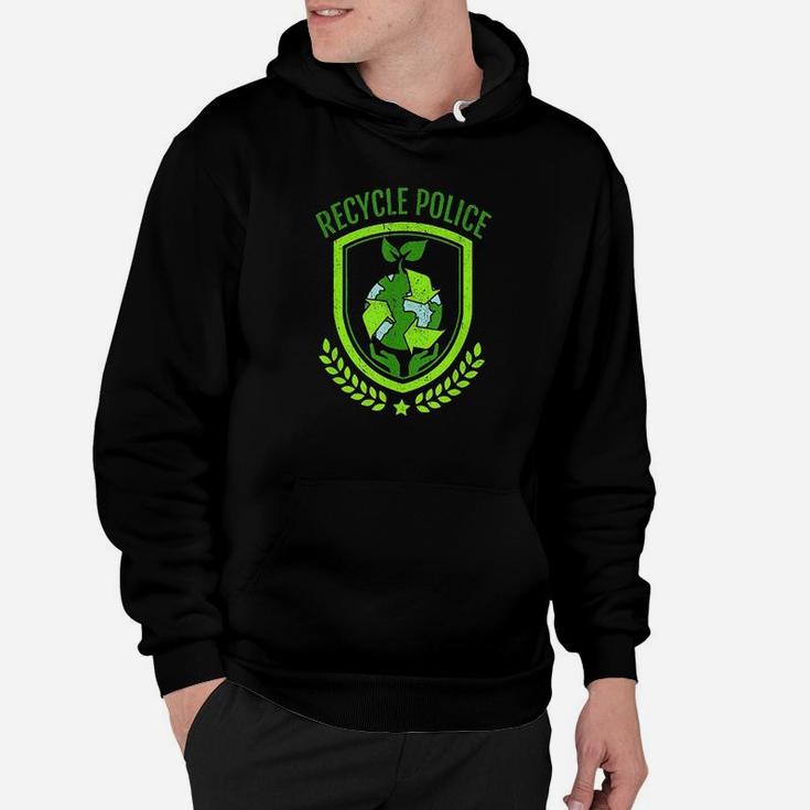 Recycle Police Earth Day Environmental Recyclist Hoodie
