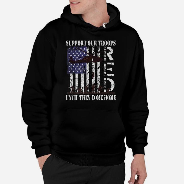 Red Friday Military Remember Everyone Deployed Us Flag Army Hoodie