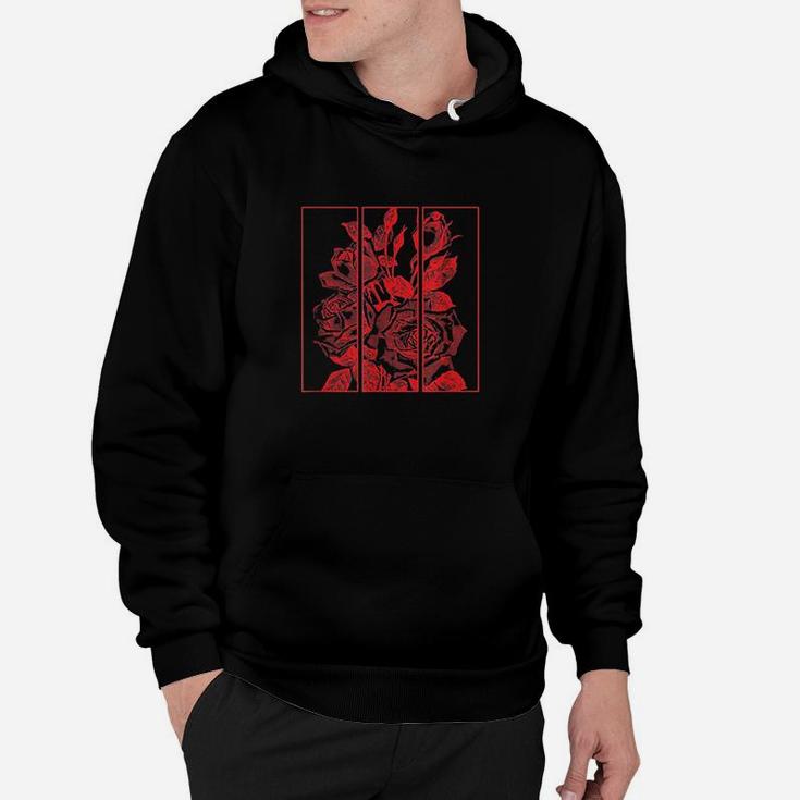 Red Roses Aesthetic Clothing Soft Grunge Clothes Women Men Hoodie