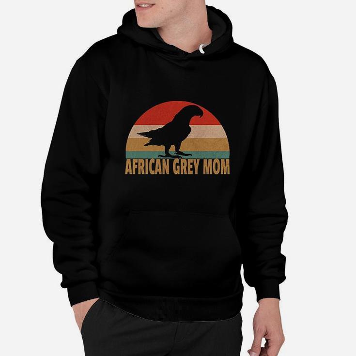 Retro African Grey Mom Hoodie