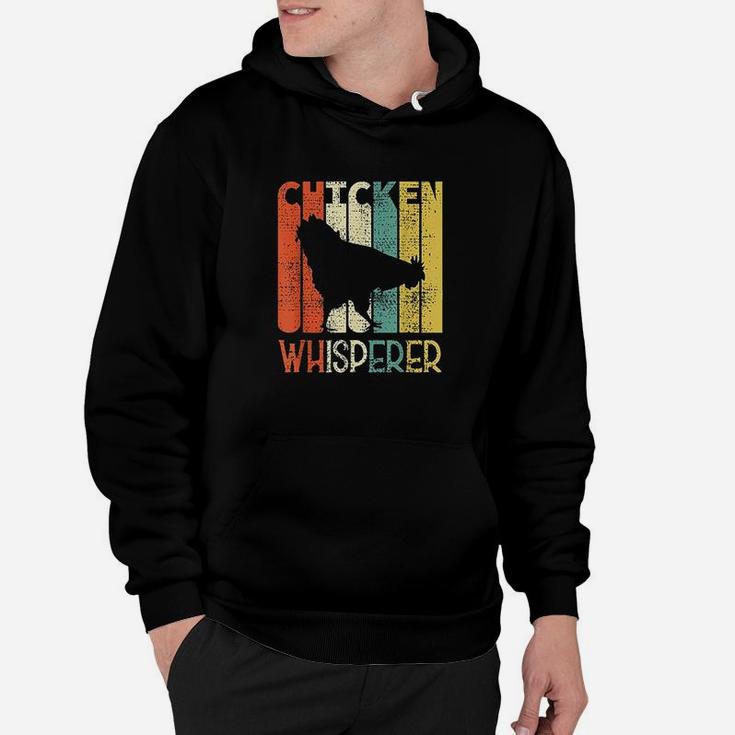 Retro Chicken Whisperer Funny Farmer Chicken Outfit Hoodie