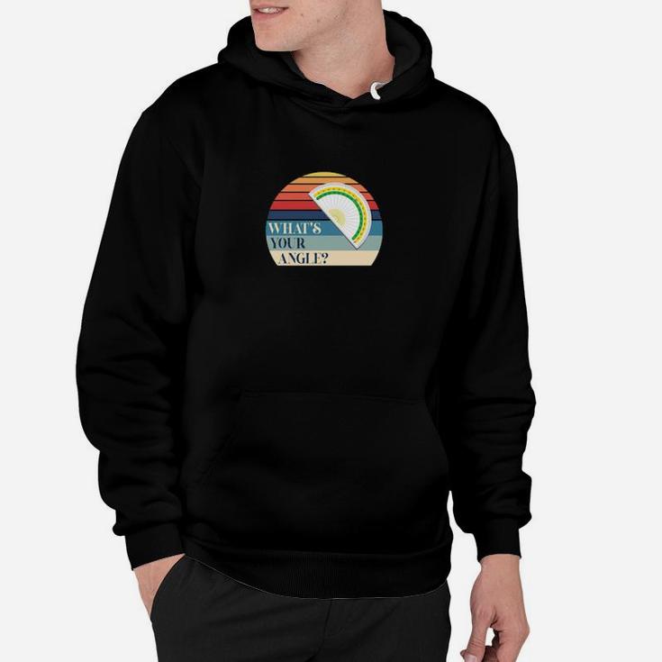 Retro  What's Your Angle  Protractor Hoodie