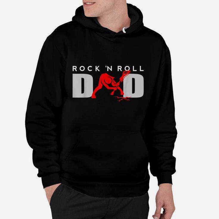 Rock N Roll Dad Fathers Day - Vintage Guitar Player Gift Hoodie
