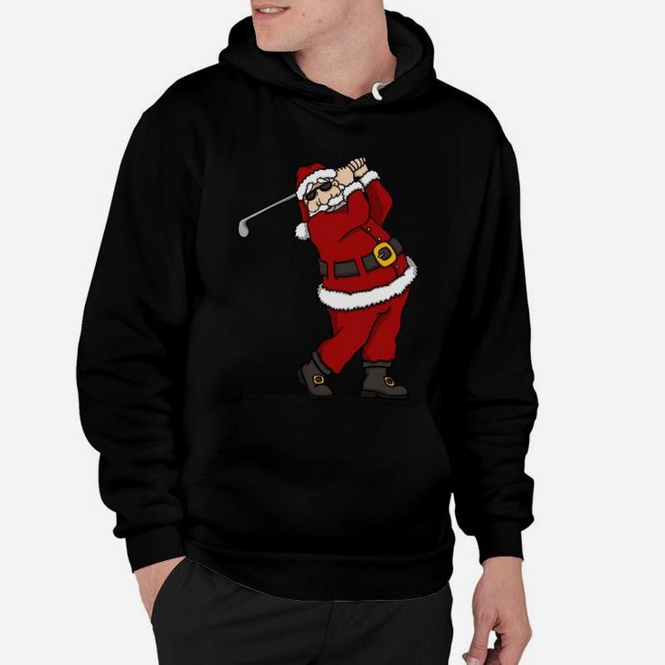 Santa Golf Lovers Merry Christmas Novelty Sweatshirt Hoodie