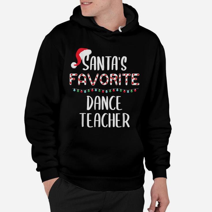 Santas Favorite Dance Teacher Pajamas Christmas Xmas Hoodie