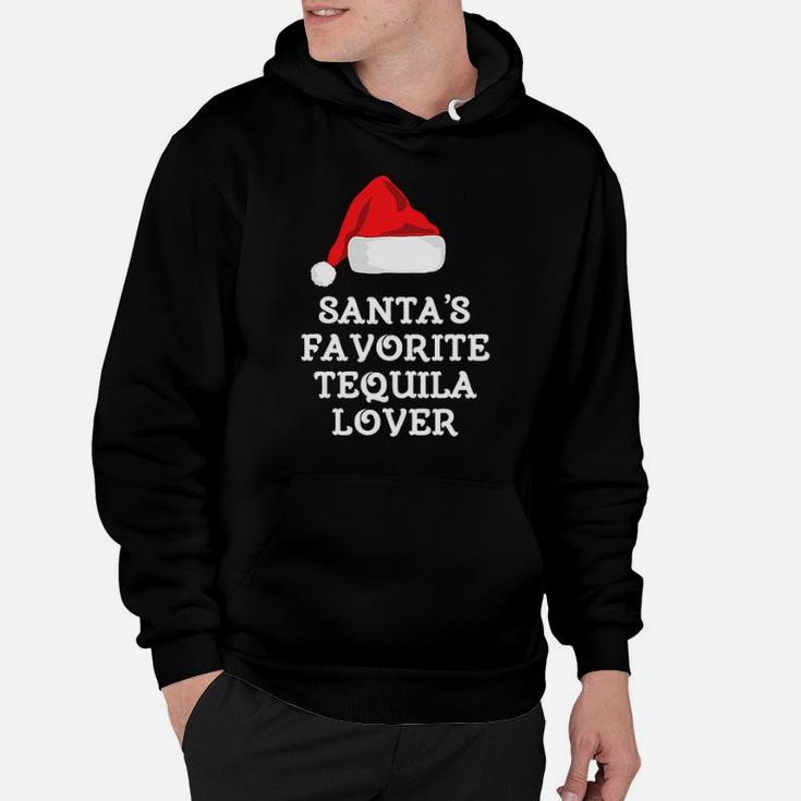 Santa's Favorite Tequila Lover Santa Hat Hoodie