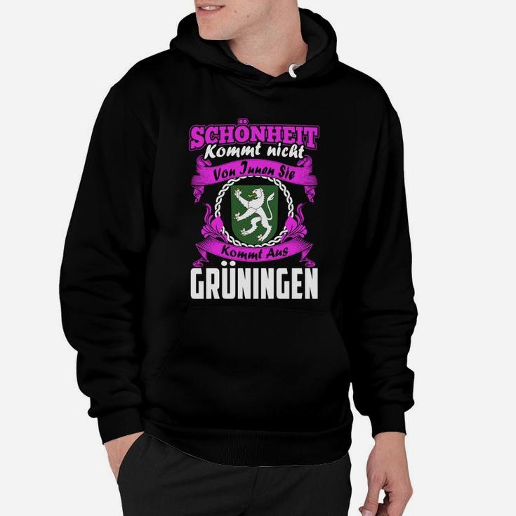 Schwarzes Hoodie Schönheit aus Groningen – Witziges Design