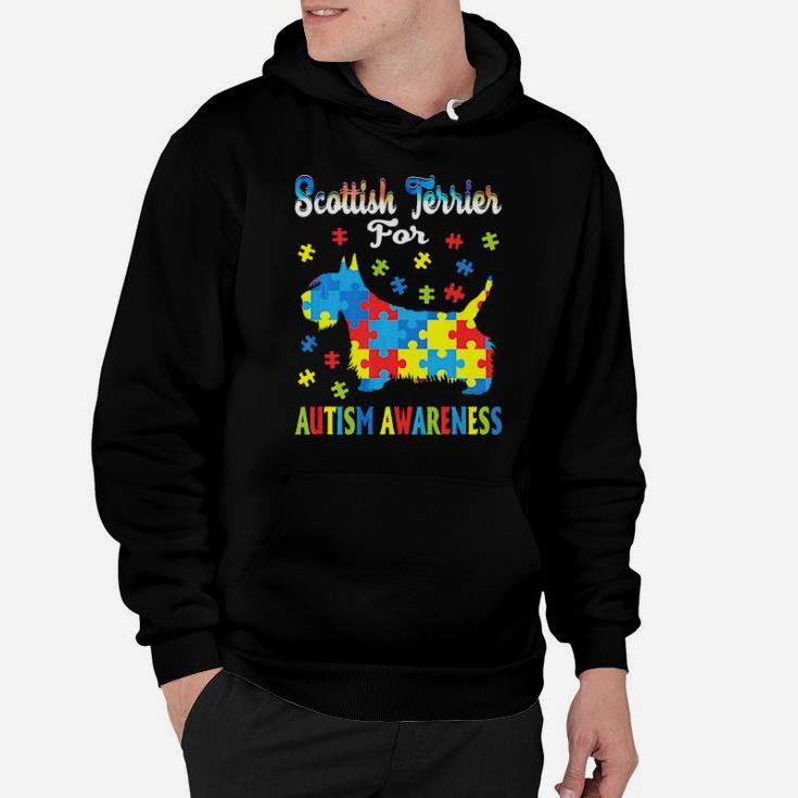 Scottish Terrier For Autism Awareness Parents Dog Mom Hoodie