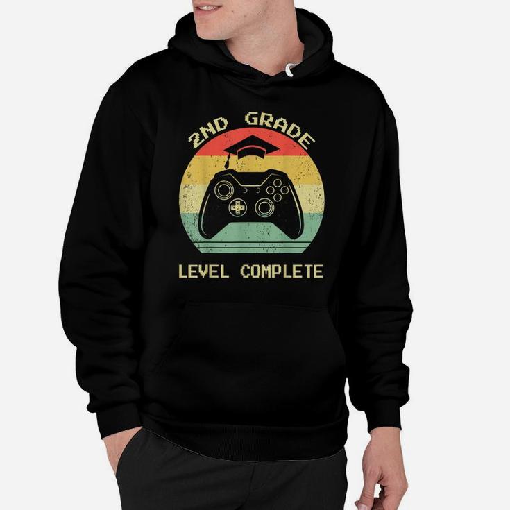Second 2Nd Grade Graduation Level Complete Video Gamer Gift Hoodie