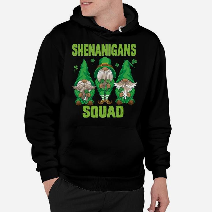 Shenanigans Squad Three Lucky Gnome Shamrock St Patrick Day Sweatshirt Hoodie
