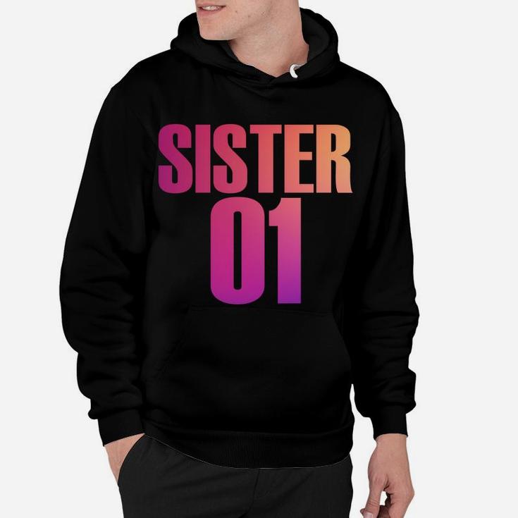 Sister 01 Sister 02 Sister 03 Best Friends Siblings Hoodie