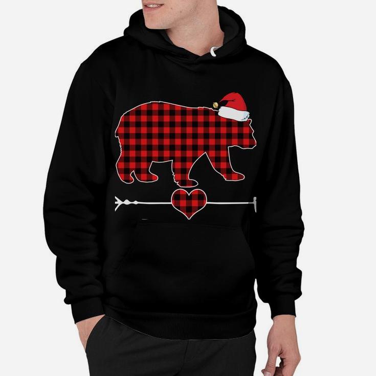 Sister Bear Christmas Pajama Red Plaid Buffalo Family Gift Hoodie