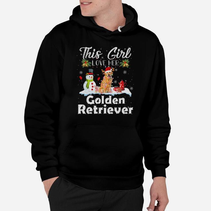 Snow Xmas Gifts This Girl Love Her Golden Retriever Hoodie
