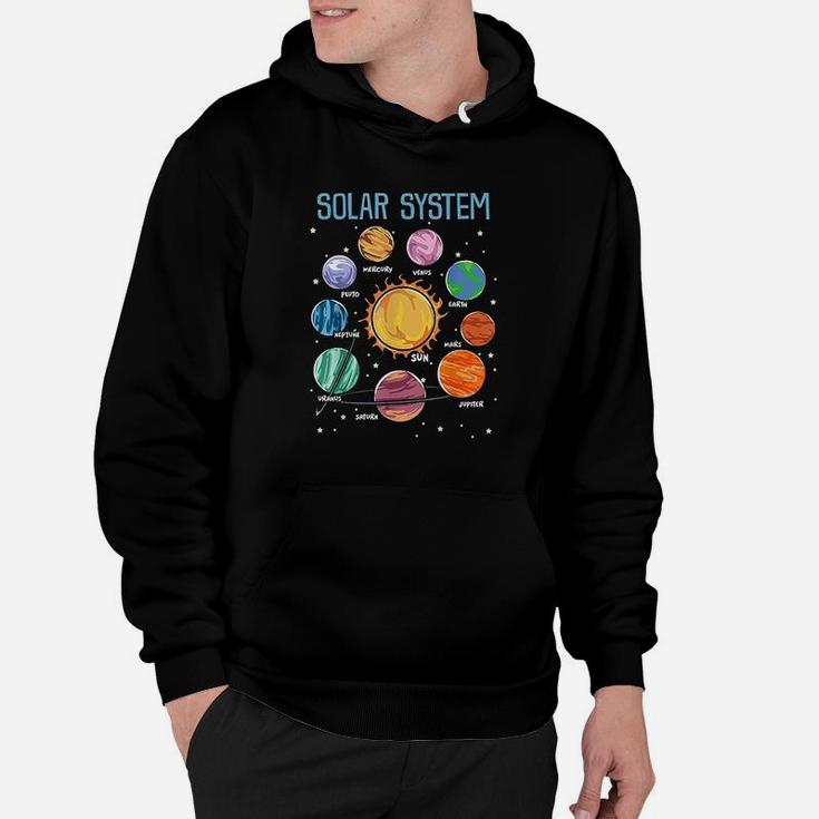Solar System Planets Science Space Hoodie