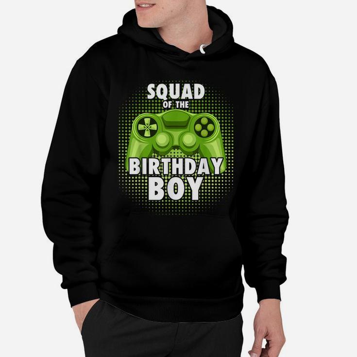 Squad Of The Gamer Boy Matching Video Game Birthday Hoodie