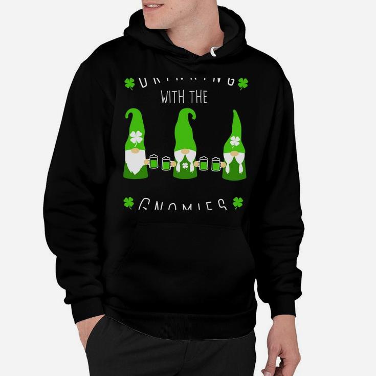 St Patricks Day Gnome And Green Beer Design Irish Parties Hoodie
