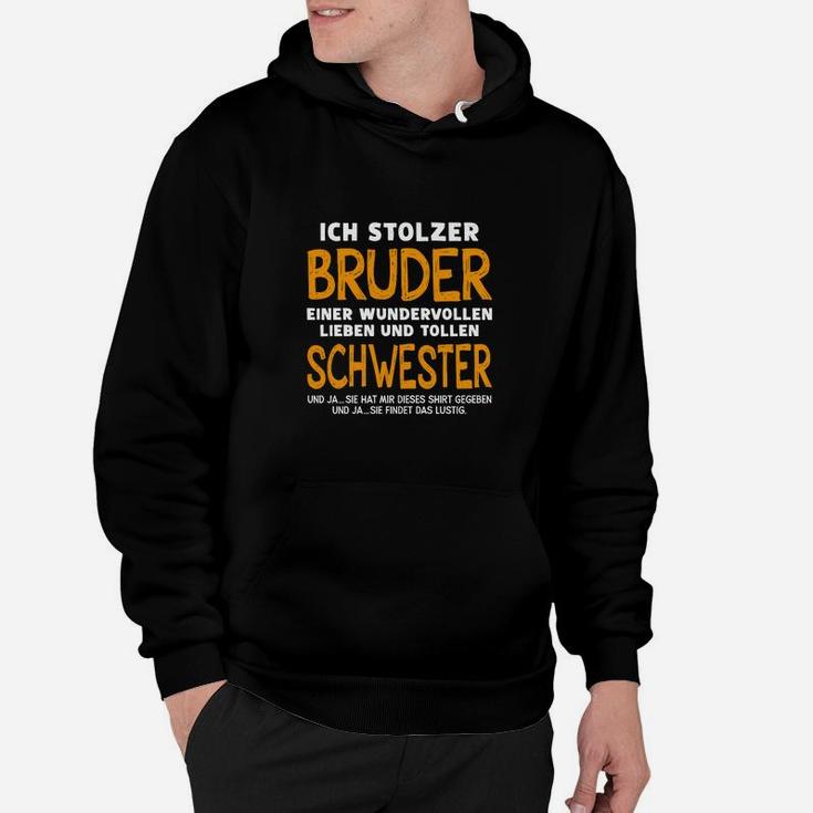 Stolzer Bruder Tolle Schwester Hoodie, Geschwisterliebe Design