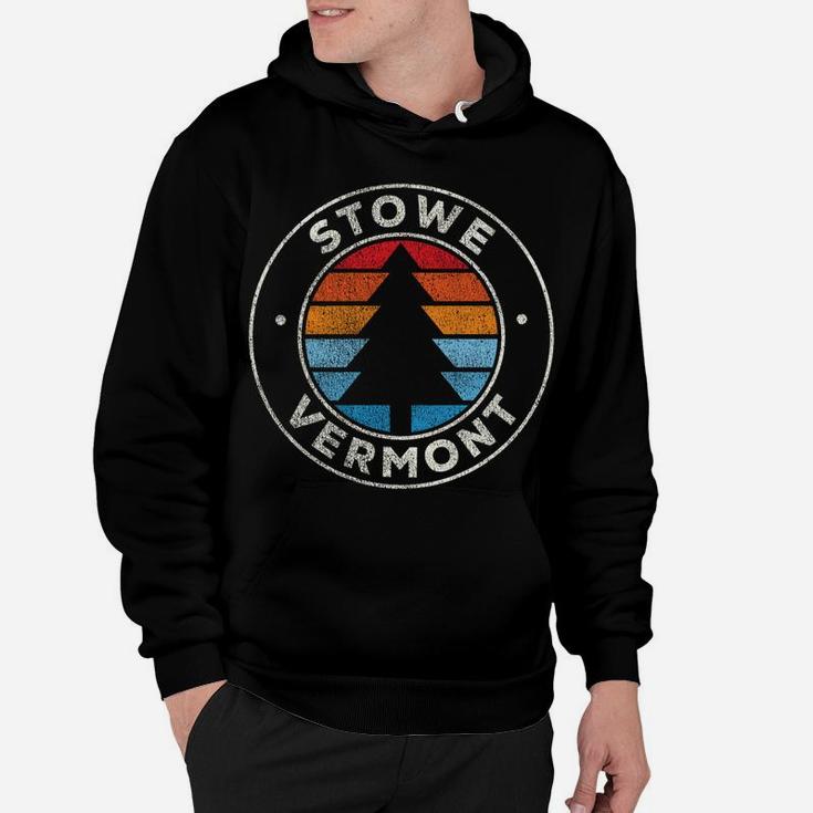 Stowe Vermont Vt Vintage Graphic Retro 70S Sweatshirt Hoodie