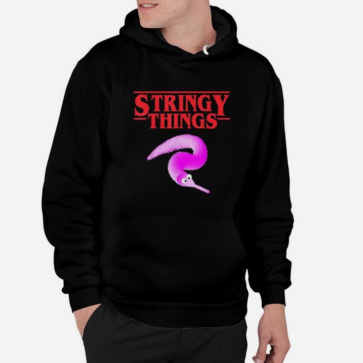 Stringy Things Fuzzy Magic Worm On A String Dank Meme Gift Hoodie