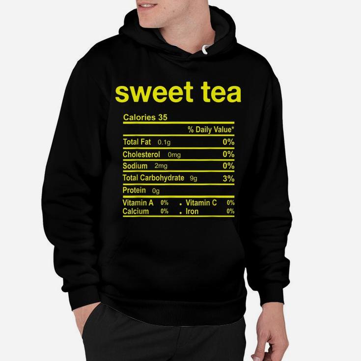 Sweet Tea Nutrition Facts Funny Thanksgiving Food Christmas Hoodie
