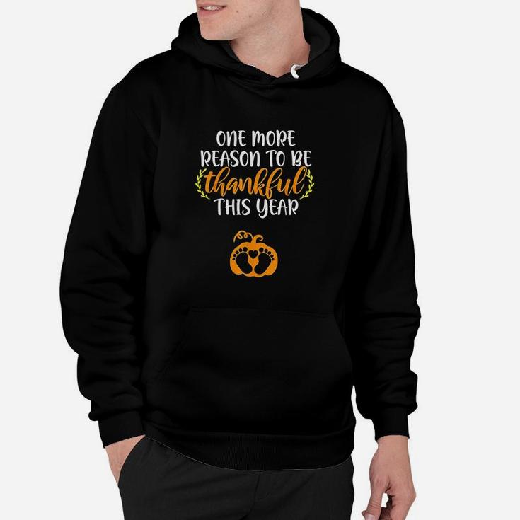 Thanksgiving More Thankful Announcement Mom Hoodie