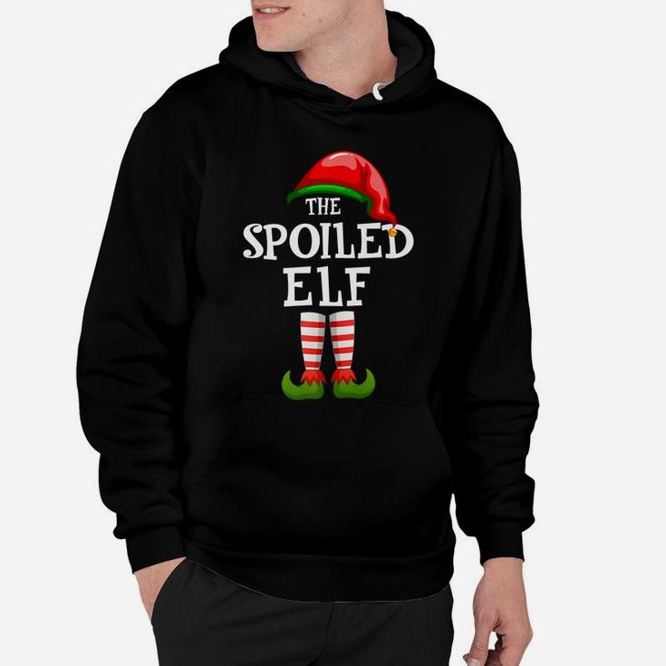 The Spoiled Elf Family Matching Christmas Group Gifts Pajama Hoodie
