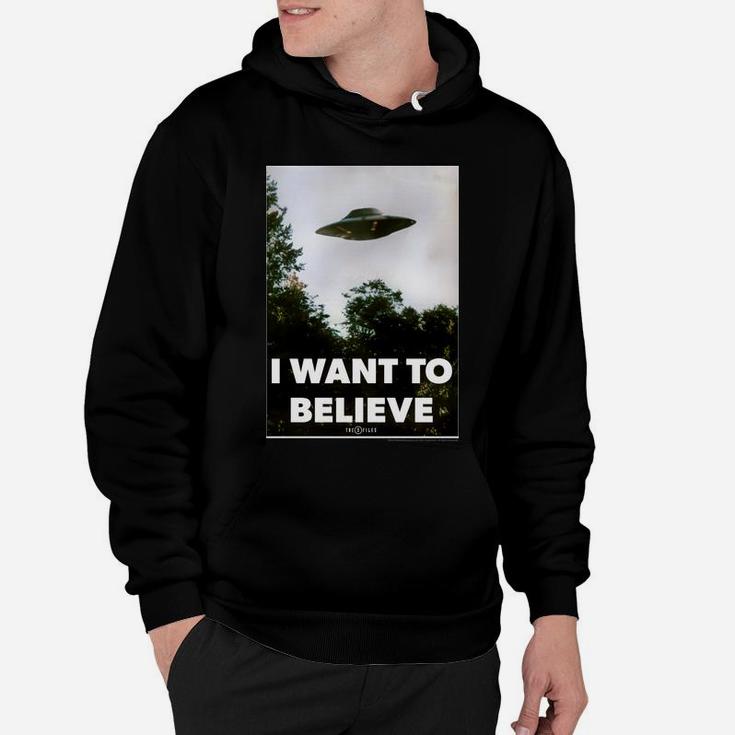 The X-Files I Want To Believe Ufo Poster Hoodie