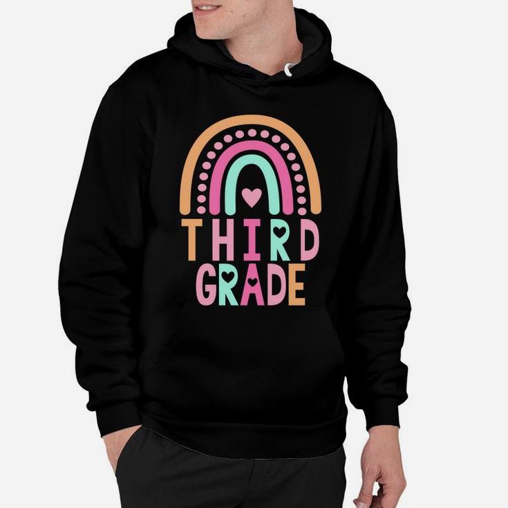 Third Grade Rainbow Girls Boys Teacher Cute 3Rd Grade Squad Sweatshirt Hoodie