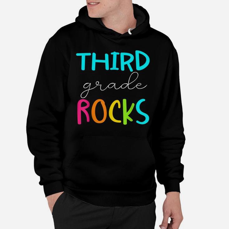 Third Grade Rocks Shirt Team 3Rd Grade Teacher Hoodie