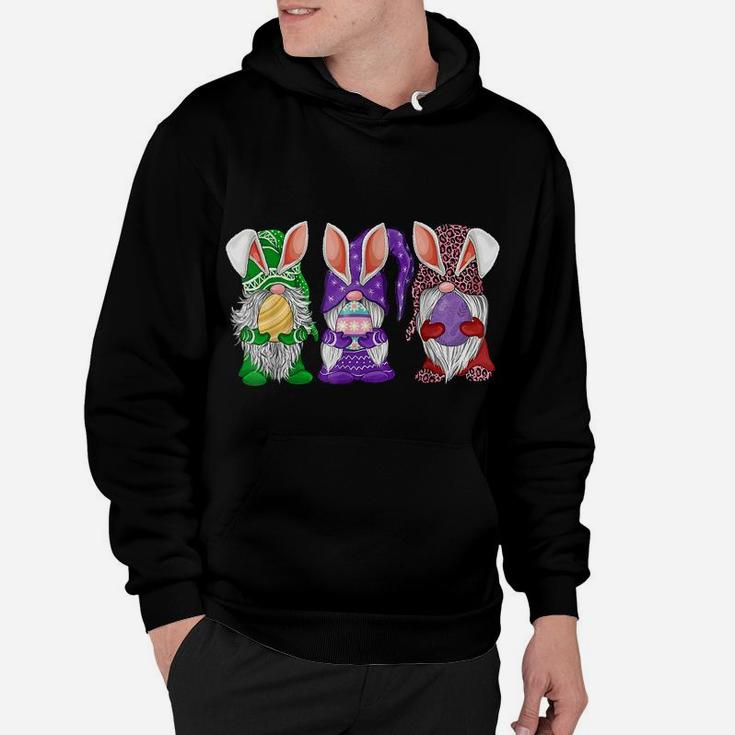 Three Gnome Easter Hippie Egg Hunting Costumer Bunnies Hoodie