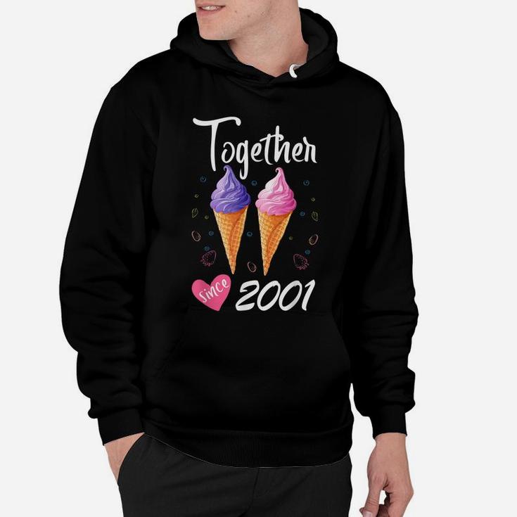Together Since 2001 19 Years Being Awesome Aniversary Gift Hoodie