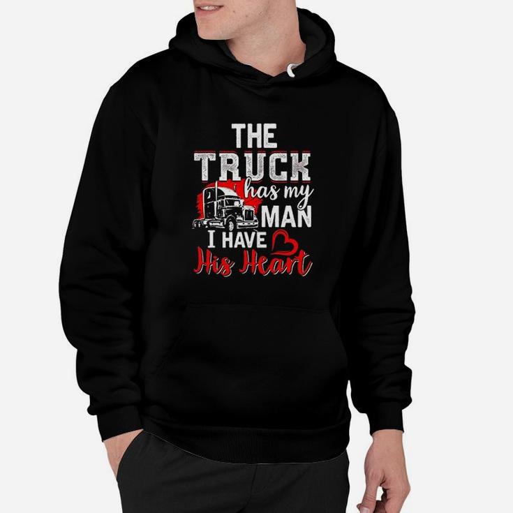 Trucker Wife Truck Driver Funny Girlfriend Gift Hoodie