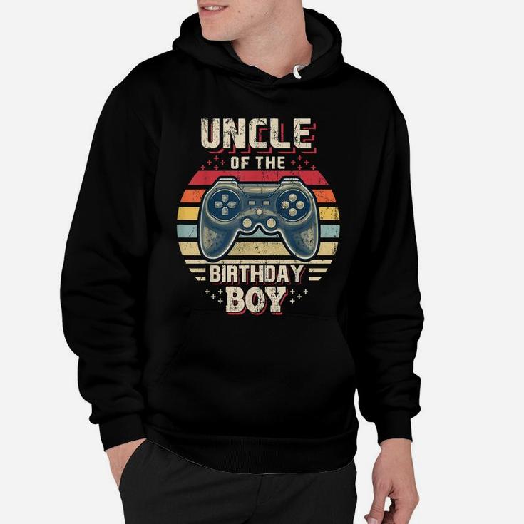 Uncle Of The Birthday Boy Matching Video Game Birthday Gift Hoodie